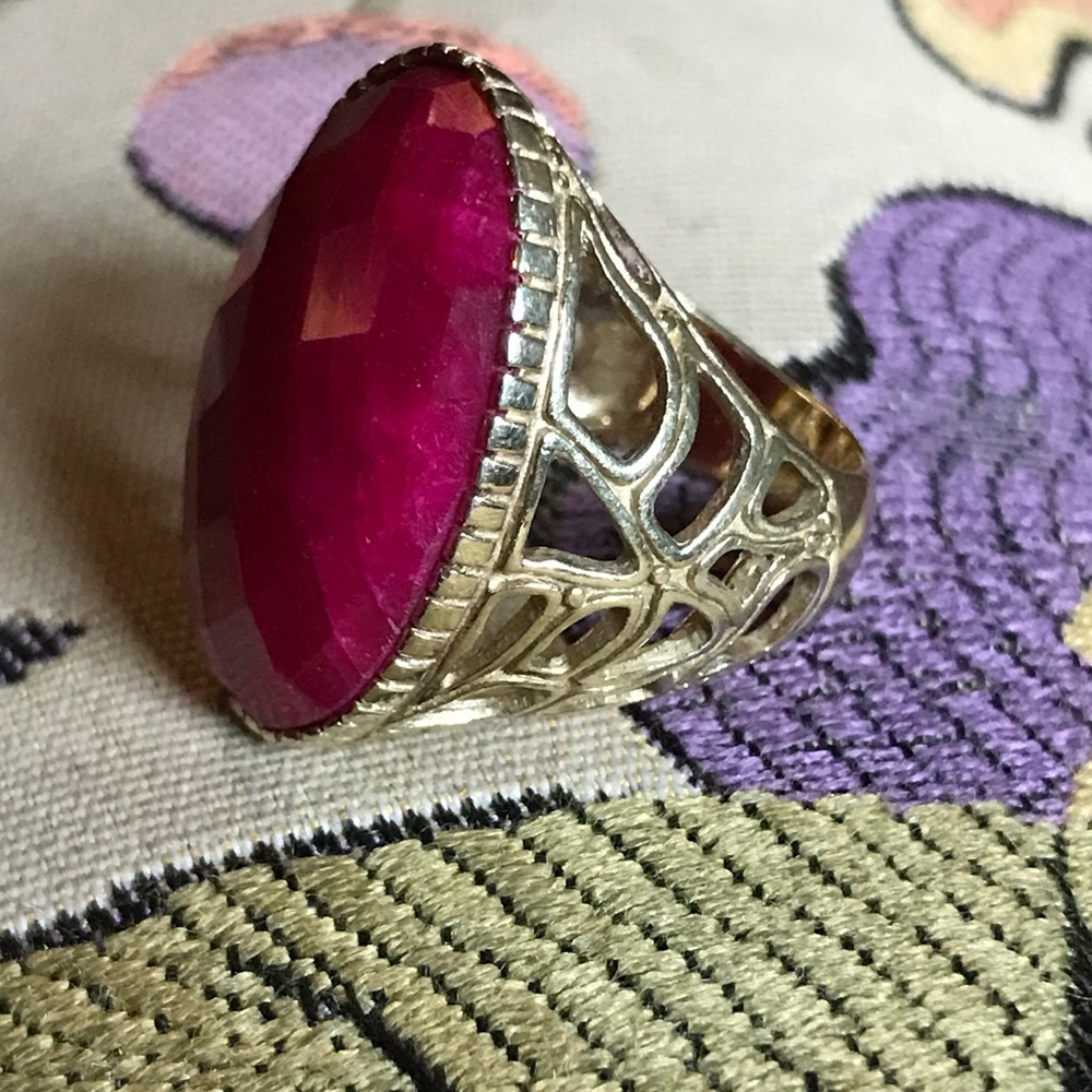 🌺LOVELY OPAQUE RUBY RING🌺 - Picture 4 of 8